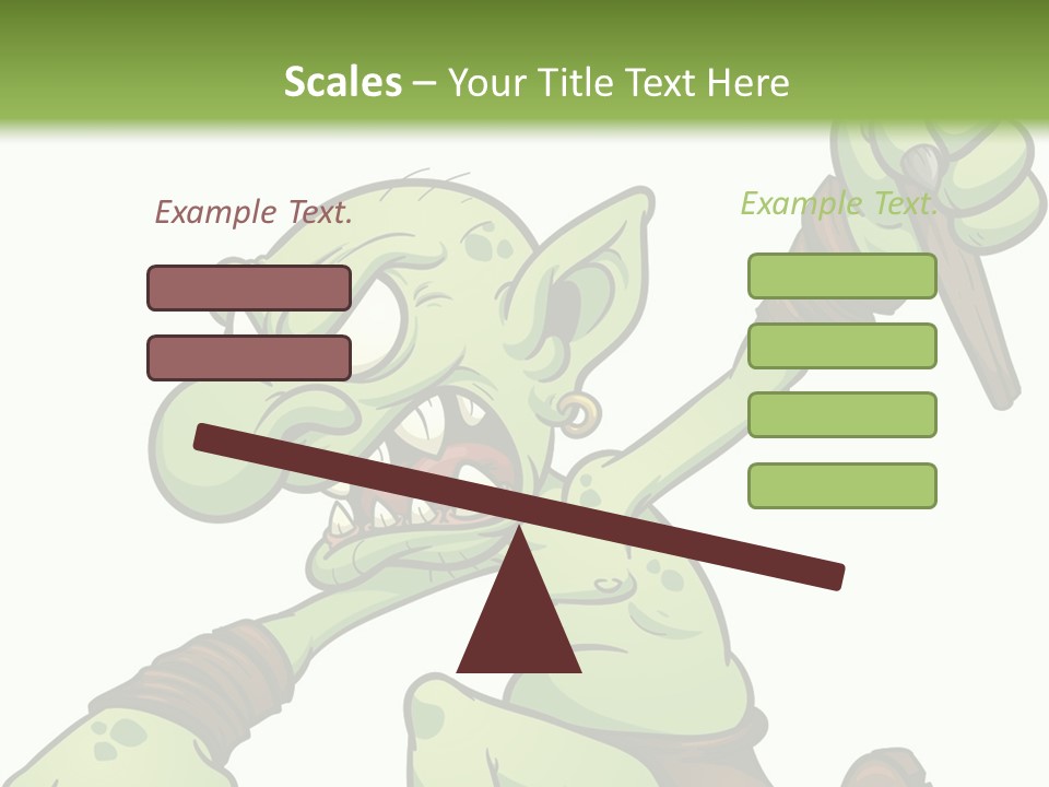 Running Loincloth Cartoon PowerPoint Template