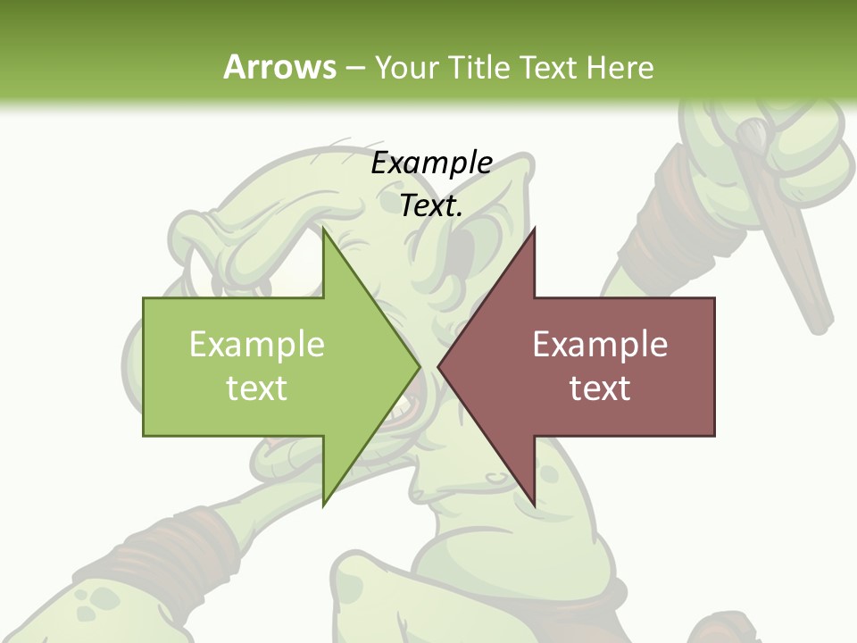 Running Loincloth Cartoon PowerPoint Template