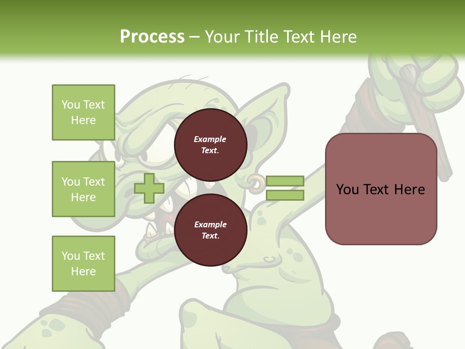 Running Loincloth Cartoon PowerPoint Template