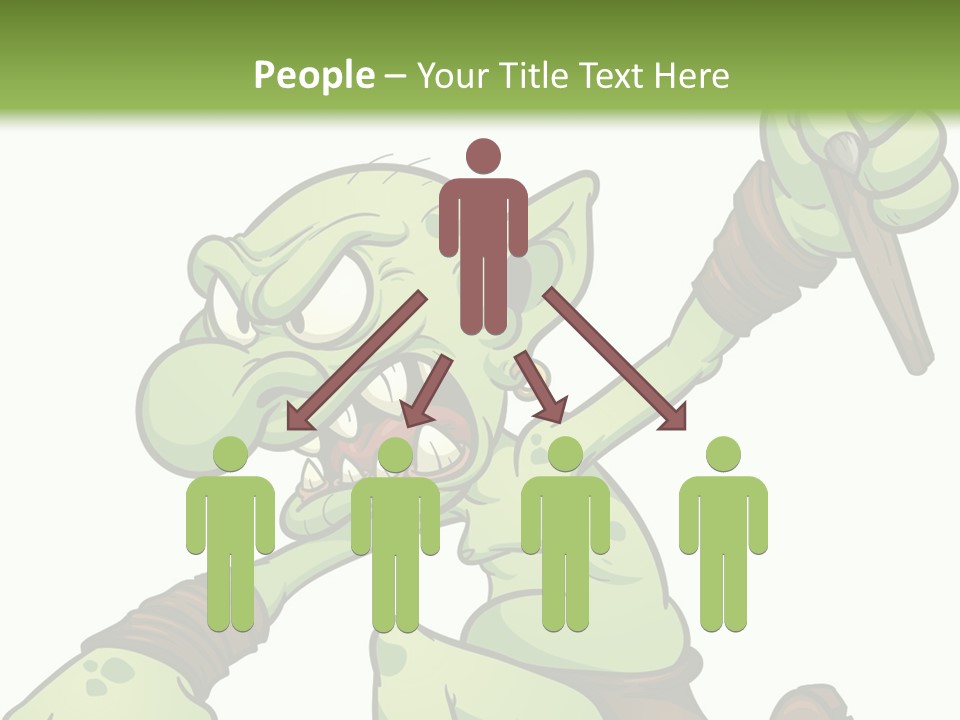 Running Loincloth Cartoon PowerPoint Template