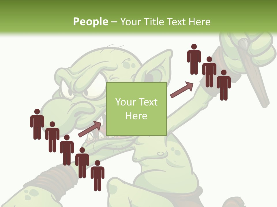 Running Loincloth Cartoon PowerPoint Template