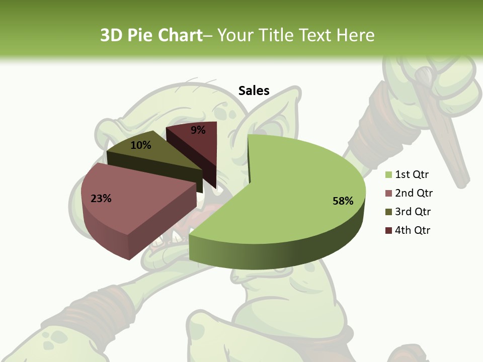 Running Loincloth Cartoon PowerPoint Template