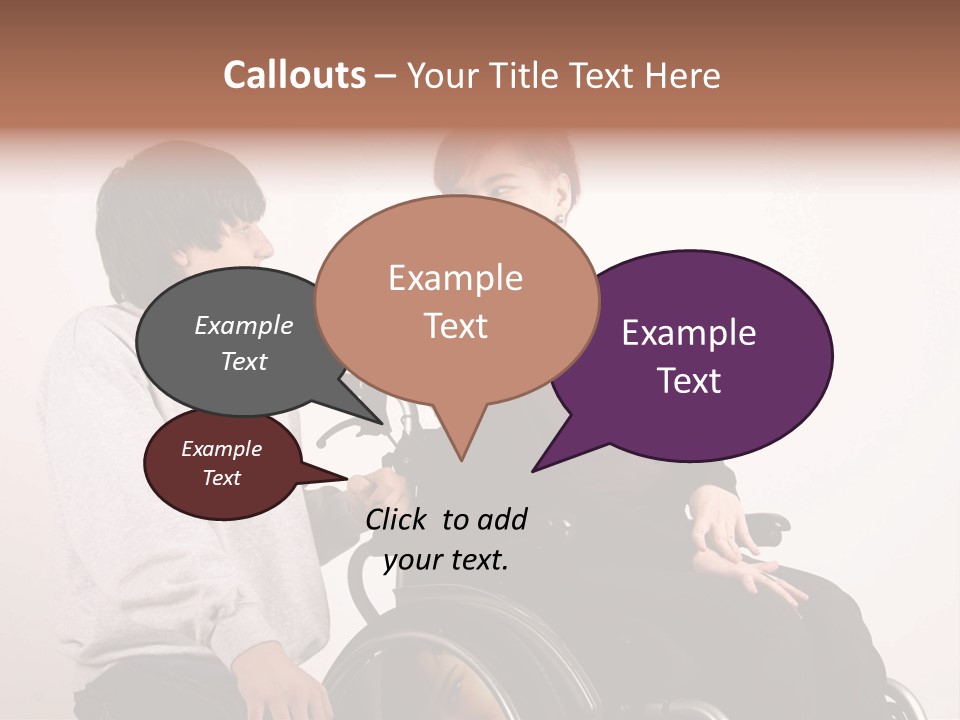 Need Of Help Isolated Talking People PowerPoint Template