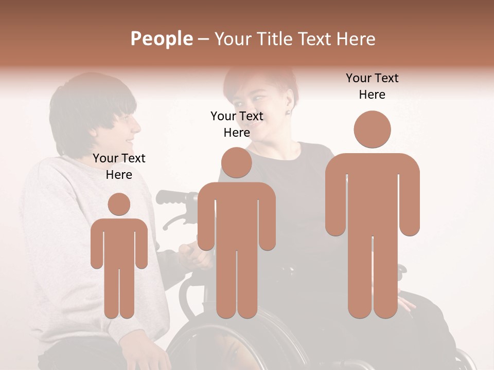 Need Of Help Isolated Talking People PowerPoint Template