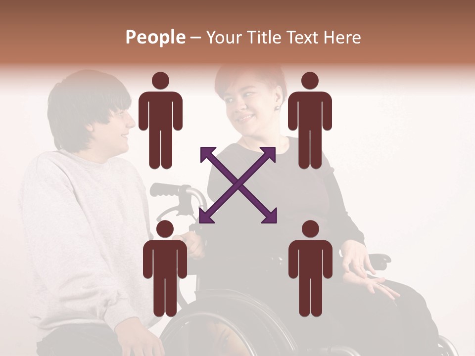 Need Of Help Isolated Talking People PowerPoint Template