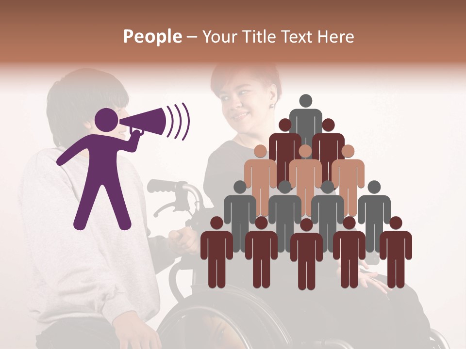 Need Of Help Isolated Talking People PowerPoint Template