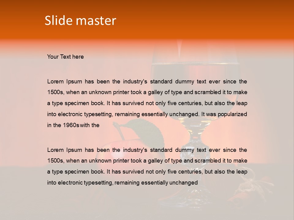 Wooden Cider Drink PowerPoint Template