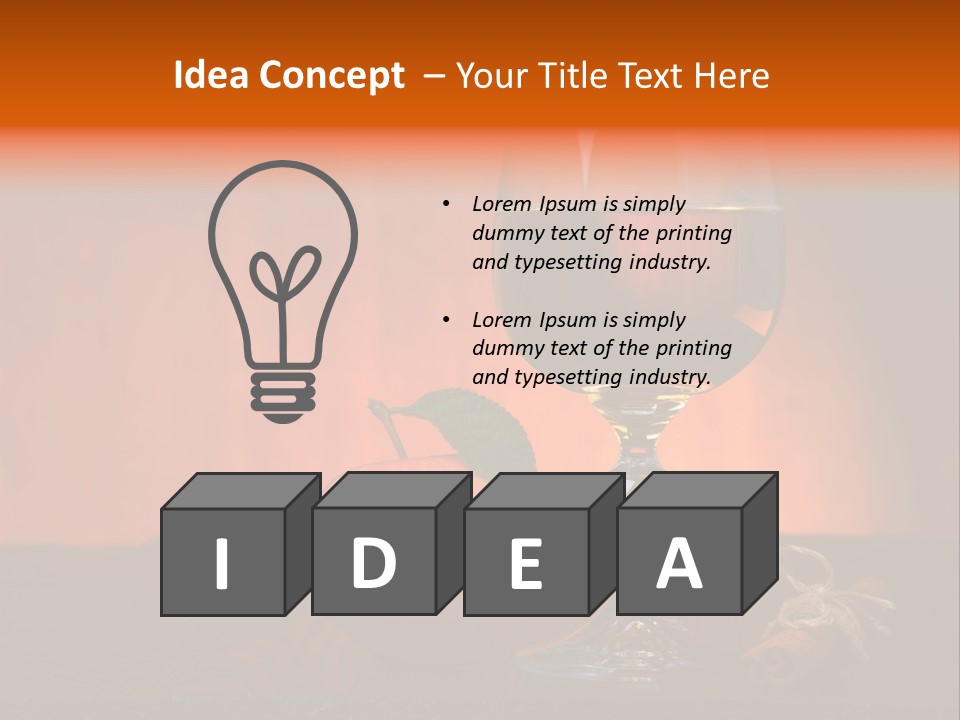 Wooden Cider Drink PowerPoint Template