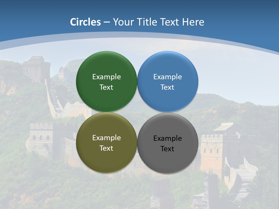 Greatwall Heaven Beijing PowerPoint Template