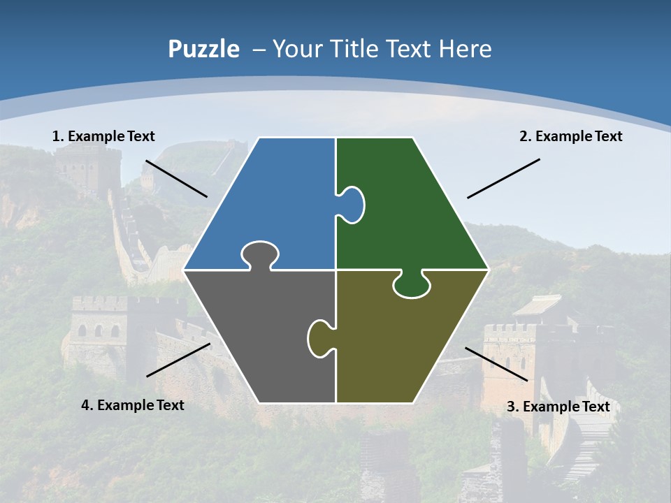 Greatwall Heaven Beijing PowerPoint Template