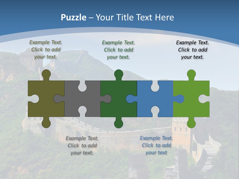 Greatwall Heaven Beijing PowerPoint Template