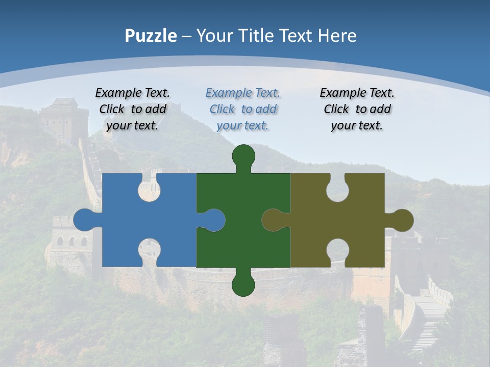 Greatwall Heaven Beijing PowerPoint Template