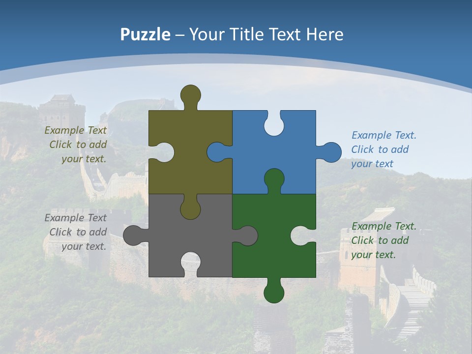 Greatwall Heaven Beijing PowerPoint Template