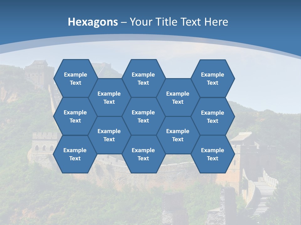 Greatwall Heaven Beijing PowerPoint Template