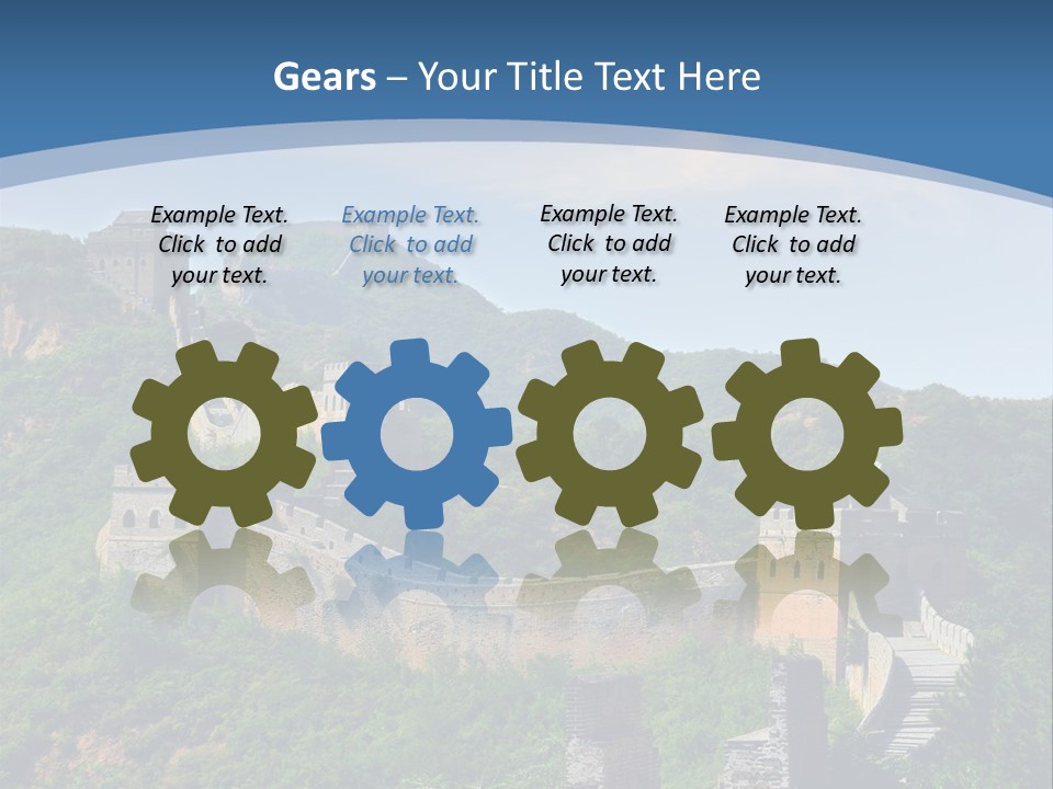 Greatwall Heaven Beijing PowerPoint Template