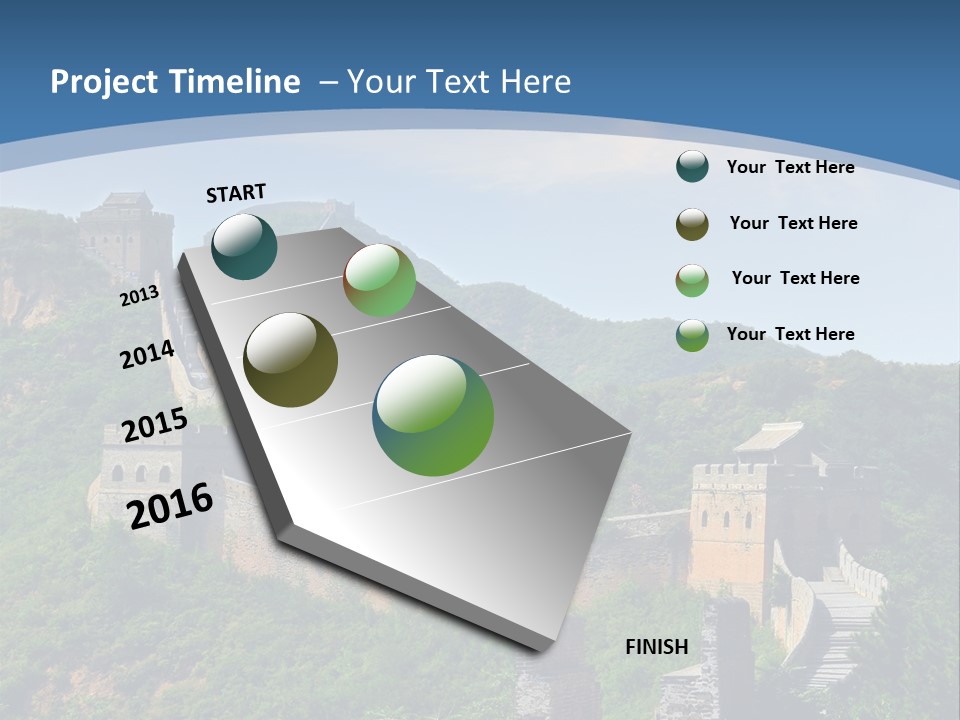 Greatwall Heaven Beijing PowerPoint Template
