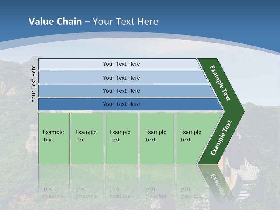 Greatwall Heaven Beijing PowerPoint Template