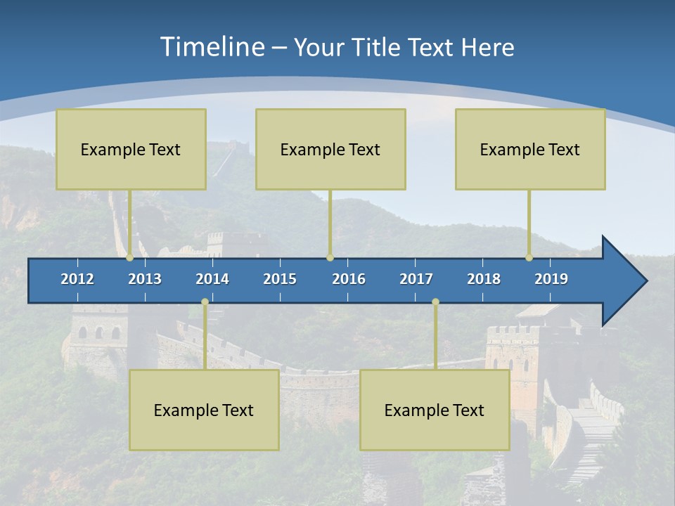 Greatwall Heaven Beijing PowerPoint Template