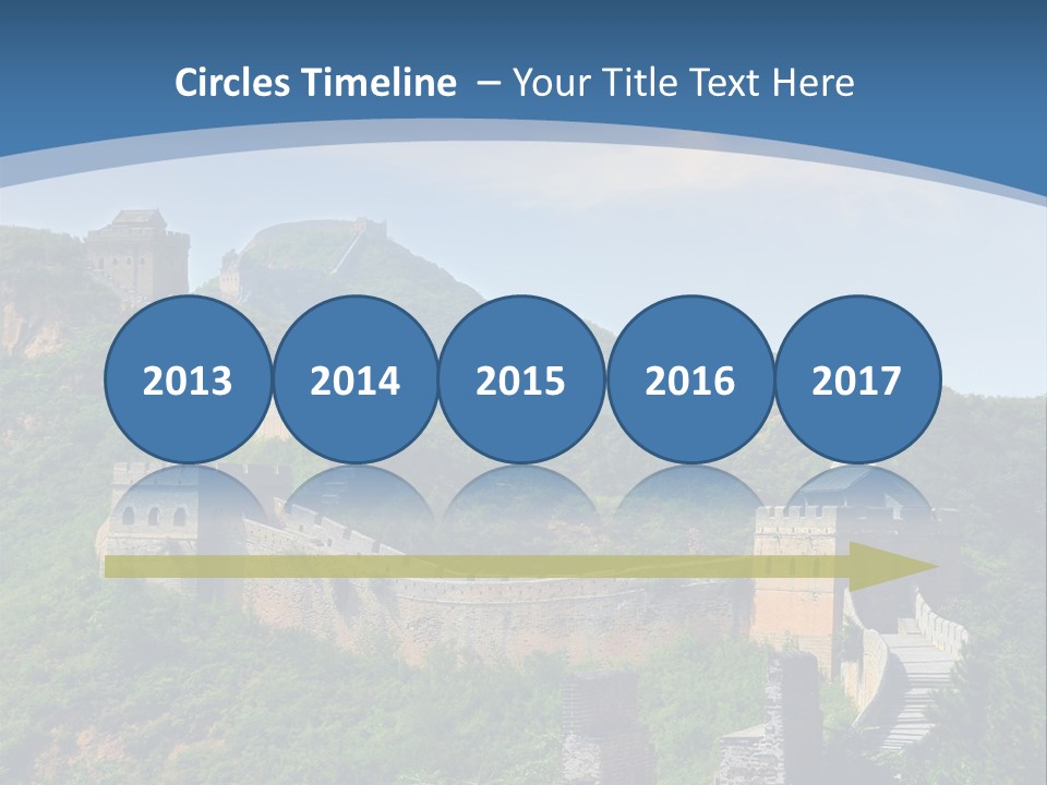 Greatwall Heaven Beijing PowerPoint Template