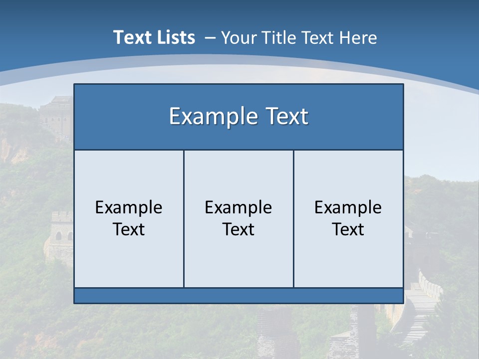 Greatwall Heaven Beijing PowerPoint Template