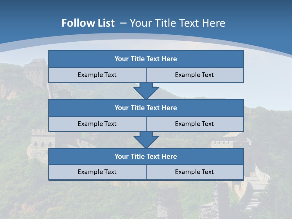 Greatwall Heaven Beijing PowerPoint Template