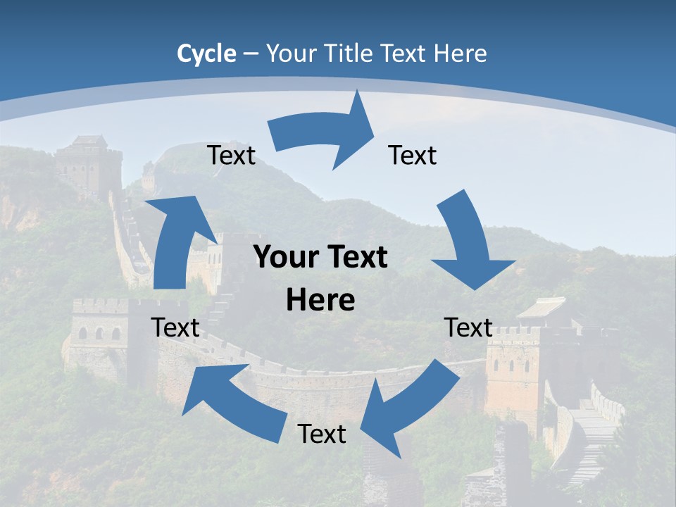 Greatwall Heaven Beijing PowerPoint Template