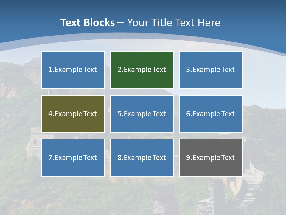 Greatwall Heaven Beijing PowerPoint Template