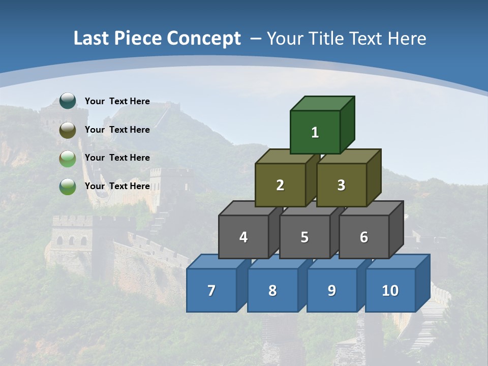 Greatwall Heaven Beijing PowerPoint Template