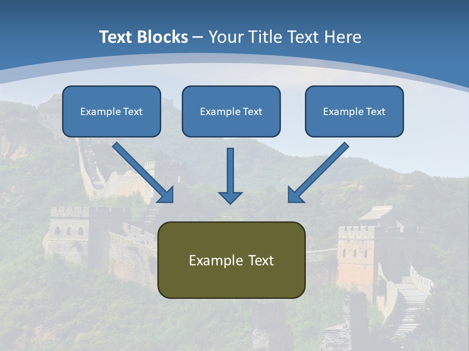 Greatwall Heaven Beijing PowerPoint Template
