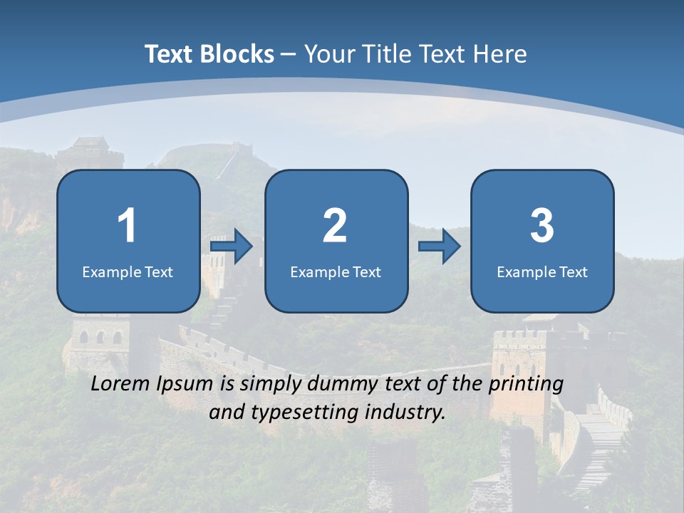 Greatwall Heaven Beijing PowerPoint Template
