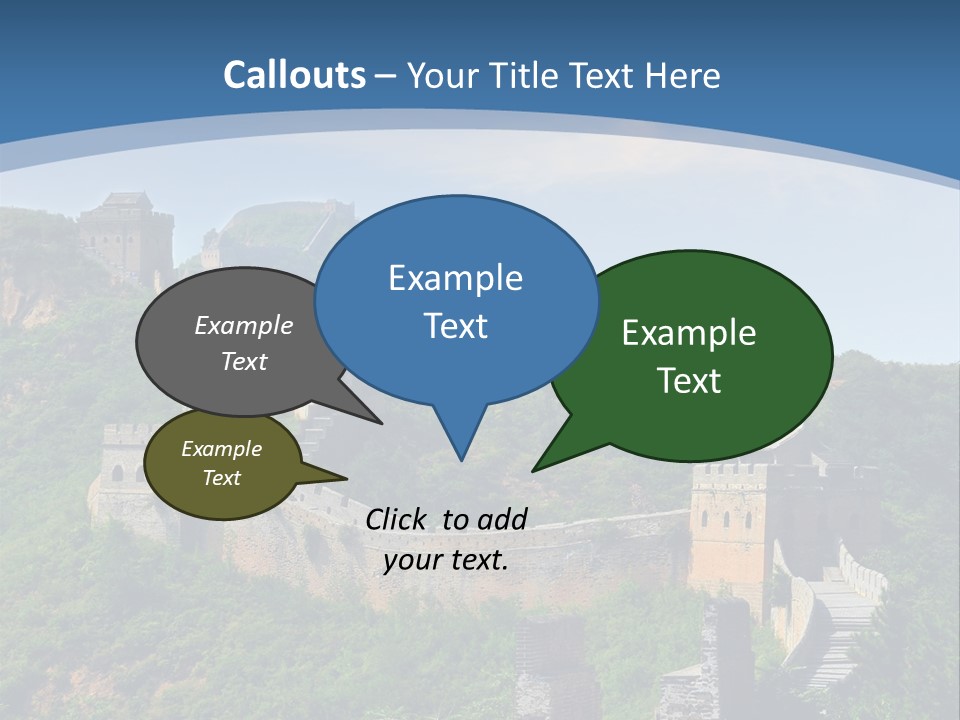 Greatwall Heaven Beijing PowerPoint Template