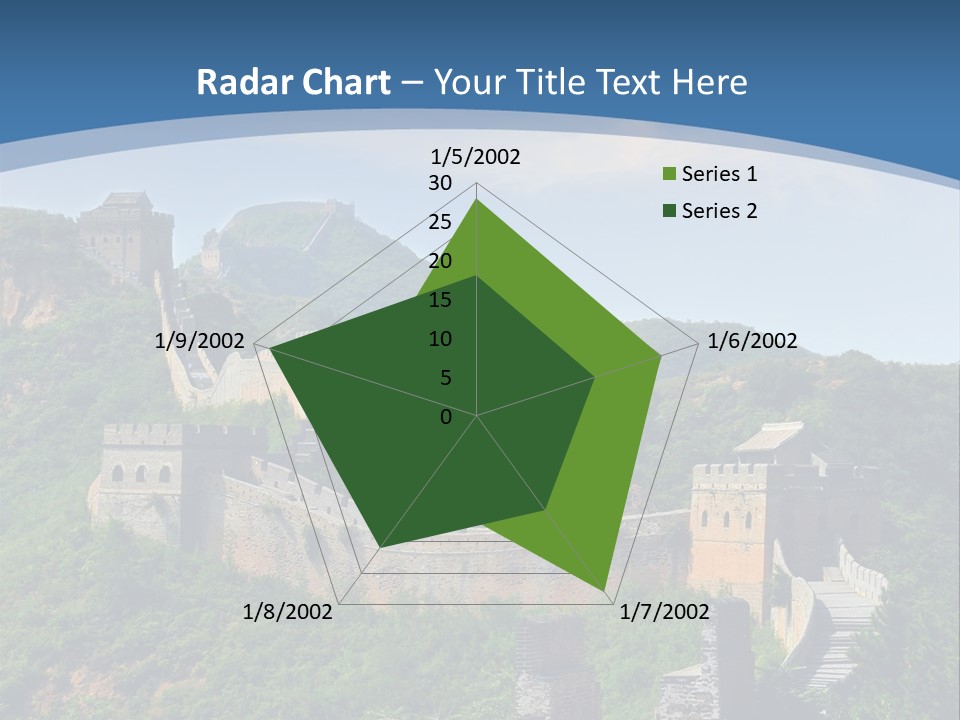 Greatwall Heaven Beijing PowerPoint Template