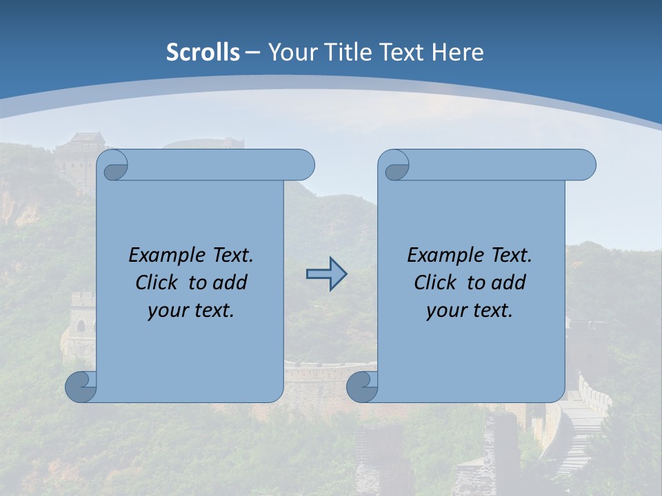 Greatwall Heaven Beijing PowerPoint Template