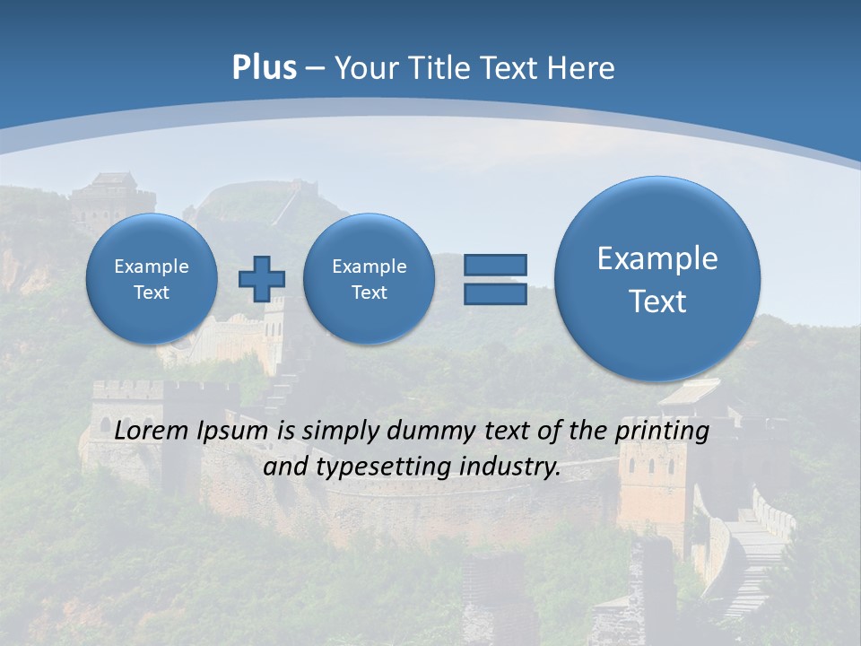 Greatwall Heaven Beijing PowerPoint Template