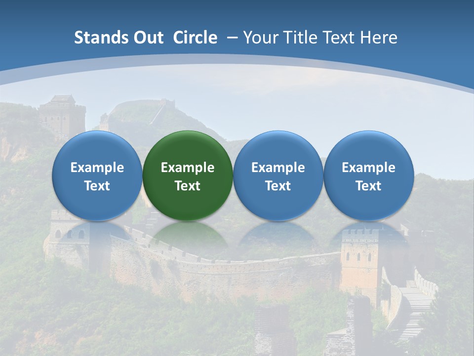 Greatwall Heaven Beijing PowerPoint Template