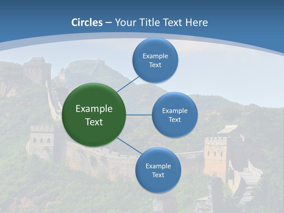 Greatwall Heaven Beijing PowerPoint Template