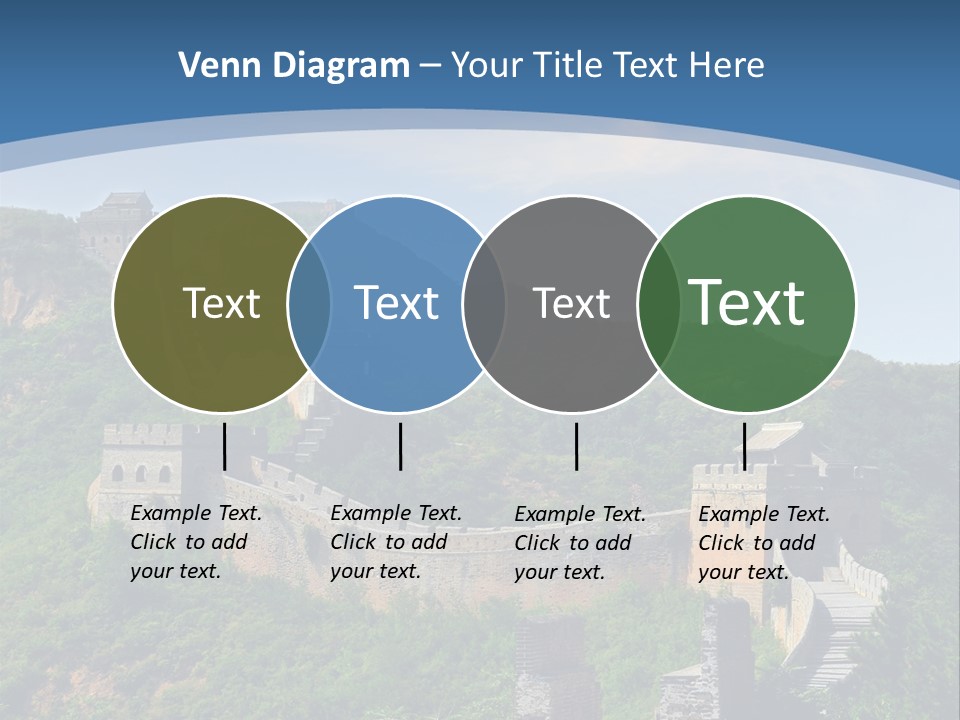 Greatwall Heaven Beijing PowerPoint Template