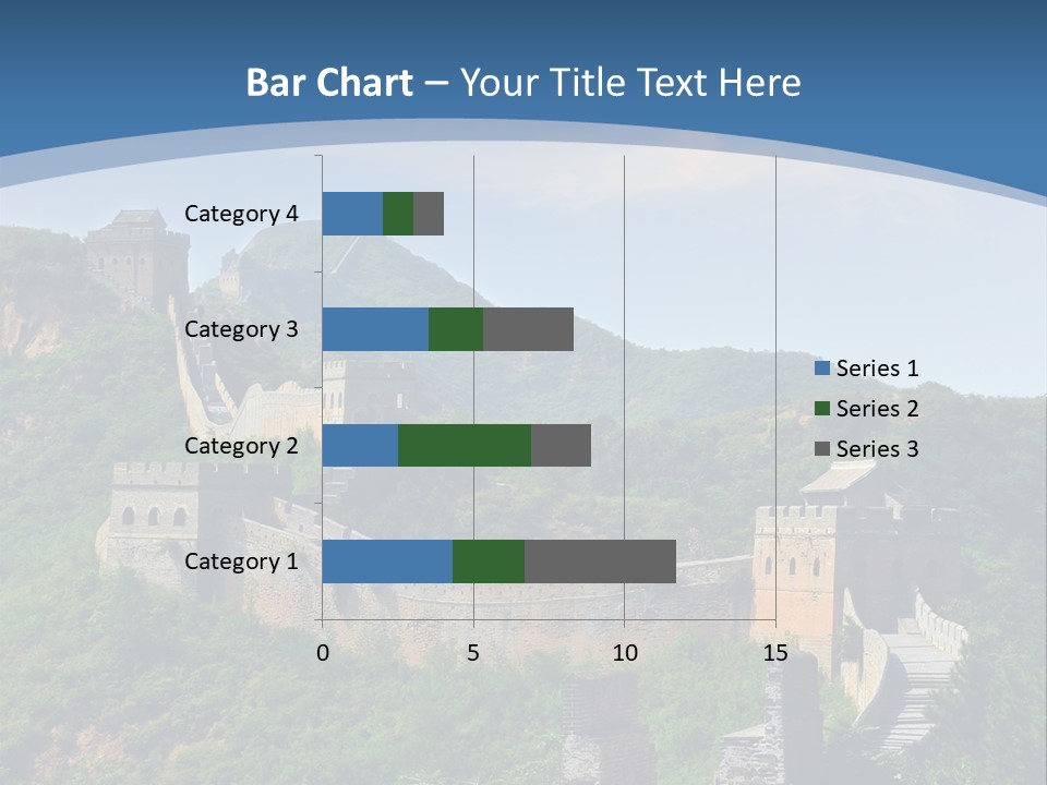 Greatwall Heaven Beijing PowerPoint Template