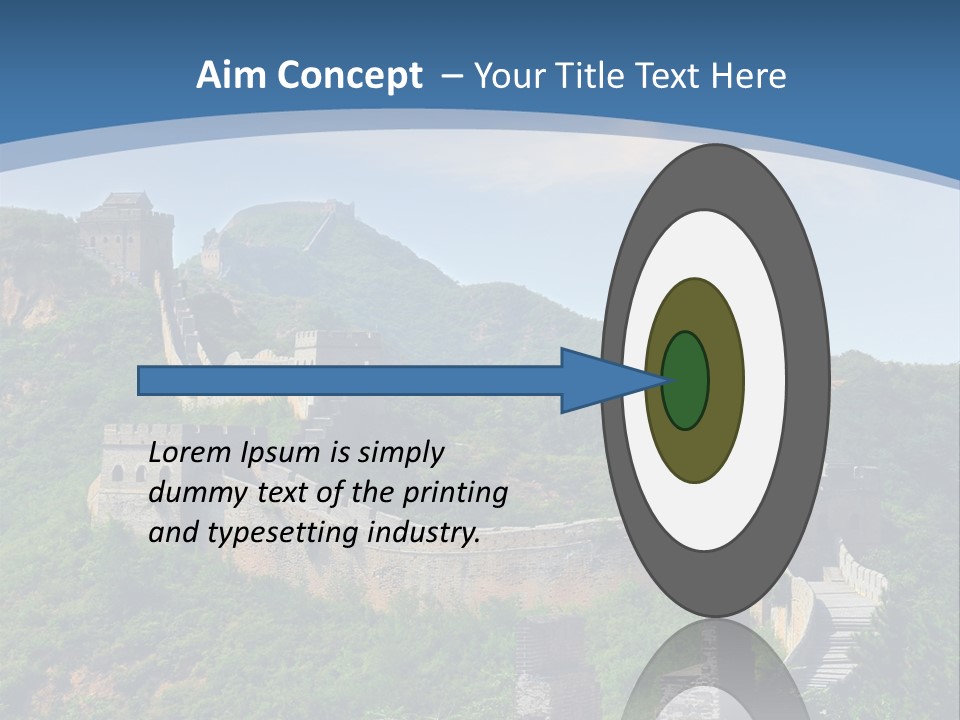 Greatwall Heaven Beijing PowerPoint Template