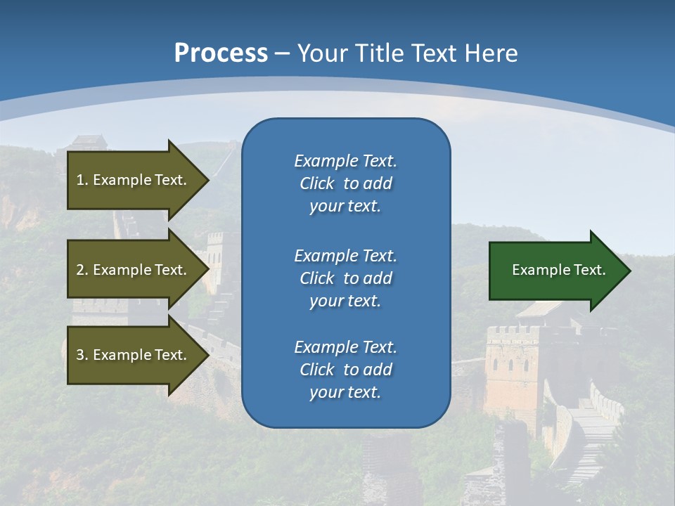 Greatwall Heaven Beijing PowerPoint Template