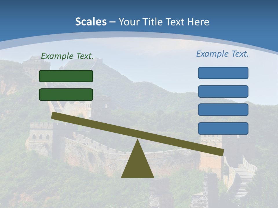 Greatwall Heaven Beijing PowerPoint Template
