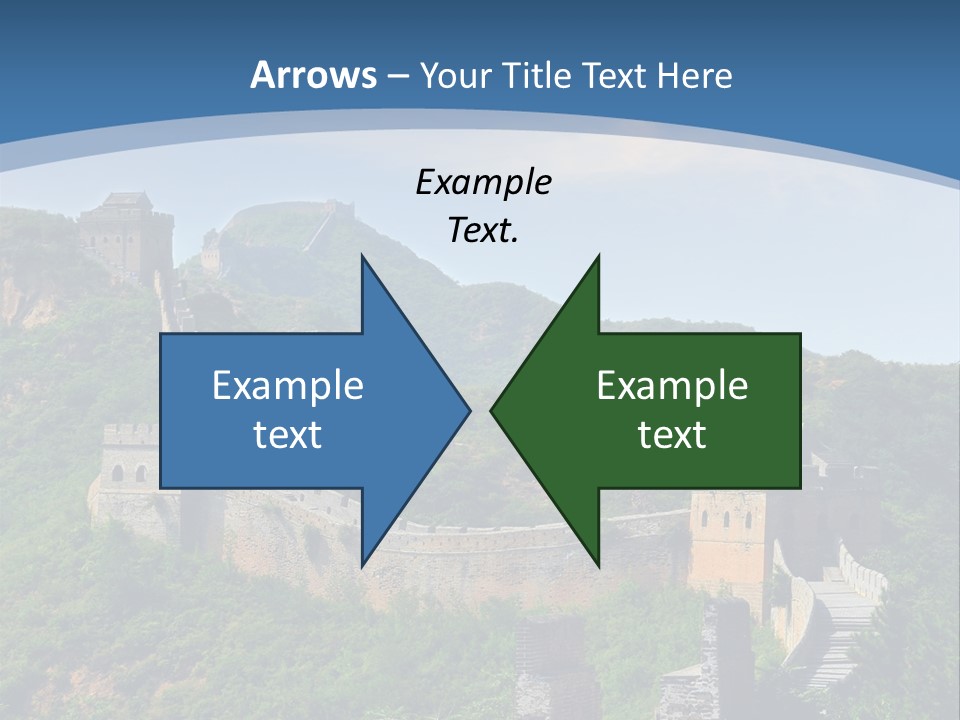 Greatwall Heaven Beijing PowerPoint Template