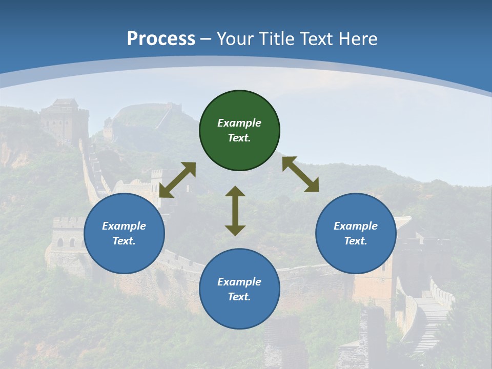 Greatwall Heaven Beijing PowerPoint Template
