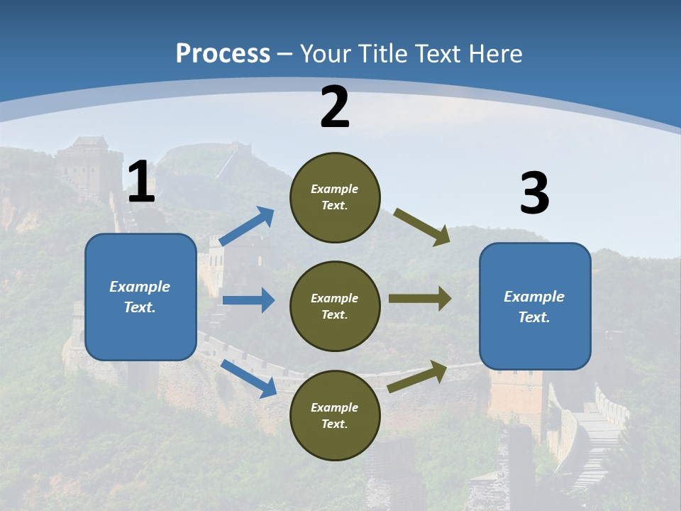 Greatwall Heaven Beijing PowerPoint Template