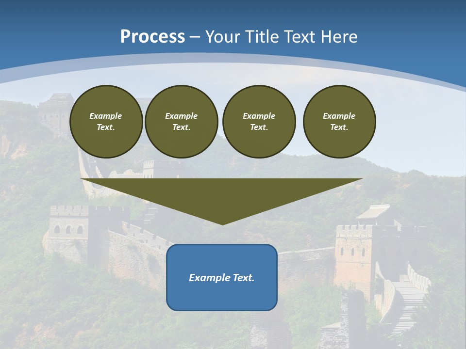 Greatwall Heaven Beijing PowerPoint Template