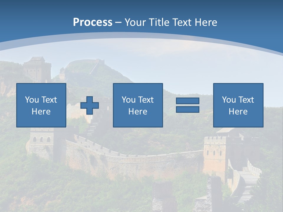 Greatwall Heaven Beijing PowerPoint Template