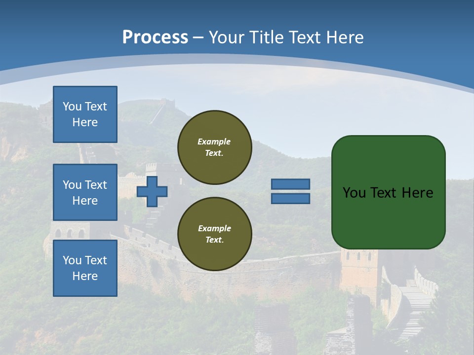 Greatwall Heaven Beijing PowerPoint Template