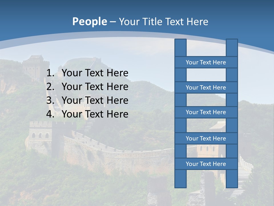 Greatwall Heaven Beijing PowerPoint Template