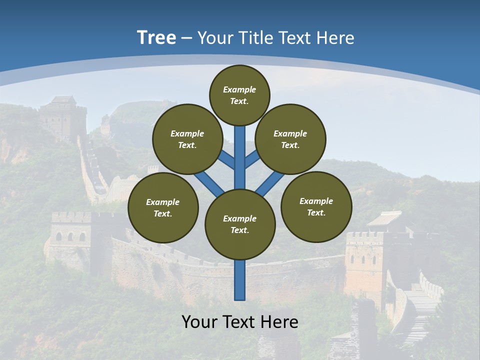Greatwall Heaven Beijing PowerPoint Template