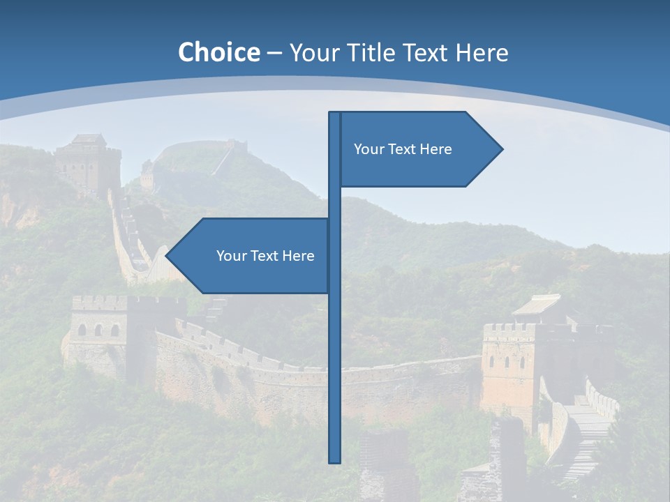Greatwall Heaven Beijing PowerPoint Template